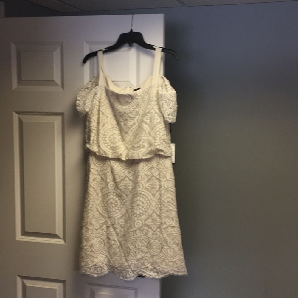 Gorgeous cold shoulder Lace Dress. New.